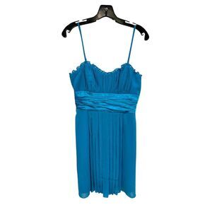 Democracy‎ Women's Size 8 Blue Midi Dress Sleeveless Formal Elegant
